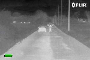 FLIR Scout BTS-X Thermal Night Vision Binocular at 100 Yards Distance