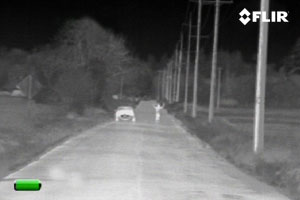 FLIR Scout TS32r Pro Thermal Night Vision Monocular at 250 Yards Distance