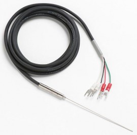 Fluke 5622-32-M Fast Response Platinum Resistance Thermometer (PRT) with Mini Banana Plugs, 0.13in, 6ft Lead-