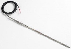 Fluke 5627A-12-B Precision Thermometer/RTD Temperature Probe with Bare Wire, 12 x 0.25in, -200 to 300&amp;deg;C-