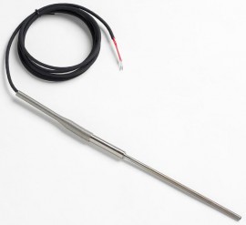 Fluke 5627A-6-D Precision Thermometer/RTD Temperature Probe with 5-Pin DIN for Tweener Thermometers, 6 x 0.19in, -200 to 300&amp;deg;C-