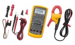 Fluke 87V/IMSK Industrial Multimeter Service Combo Kit with current clamp, 1000 V, 10 A-