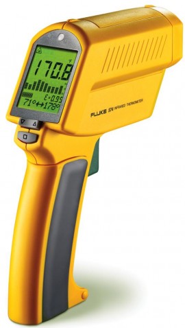 Fluke 574 Precision Infrared Thermometer w/ Logging SW Close Focus-