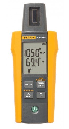 Fluke IRR1-SOL Solar Irradiance Meter, 0 to 1400 W/m<sup>2</sup>-
