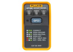 Fluke ST120 GFCI Socket Tester, 110 to 125 V AC-